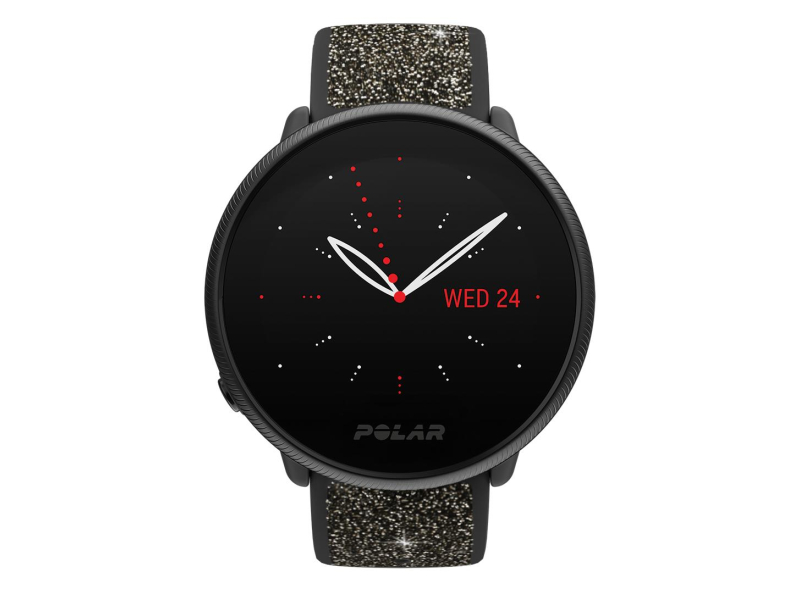 Polar Ignite 2 czarny z paskiem z kryształkami